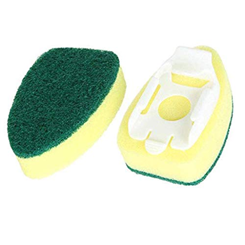 4-Pack Heavy Duty Dish Wand Refill Replacement Heads Non-Scratch Sink Cleaning Brush Pads