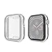 amBand Compatible for Apple Watch Series 4 Screen Protector 40mm, Full Cover TPU Case Bumper Compatible for iWatch Series 4 Silver