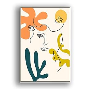 Framed Canvas Wall Art for Living Room, Bedroom Illustration Canvas Prints for Modern Home Decoration Ready to Hang - 16"x24" inches
