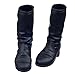 MagiDeal Black 1/6 Scale Flat Long Boots Shoes Accessories For 12 inch Female Action Figure Body