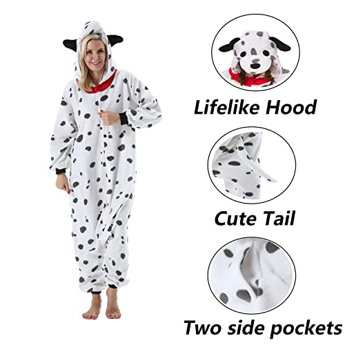SimZoo Animal Onesie Pajamas For Adults - Unisex Fleece Costume Sleepwear
