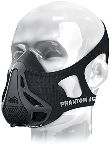 Phantom Atletics Workout Training Mask for Endurance Sports | Running Cycling Boxing and Fitness | High Altitude Elevation Effects for Lung and Breathing | 4 Levels of Adjustment Without Removing