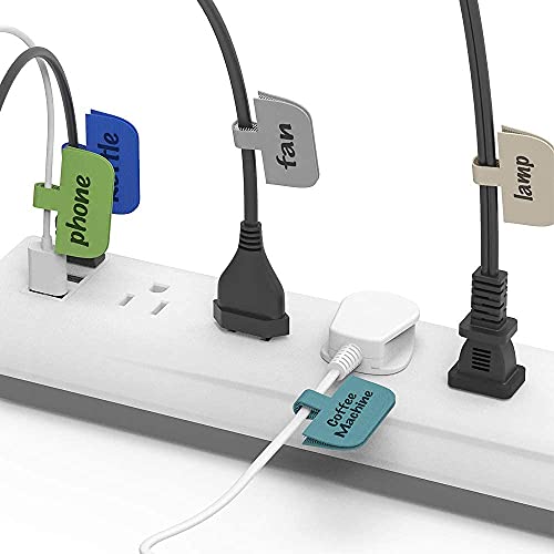 Cable Labels Large Size, XIAOXI Write On Cord Label, Wire Labels, Cable