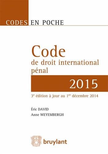 Code de droit international pénal