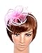 Womens Fascinator Hat with Headband Pink