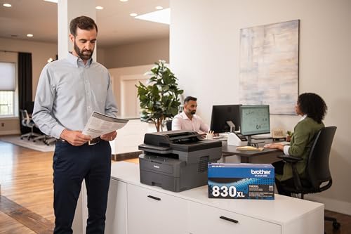 Brother Genuine TN830XL Black High Yield Printer Toner Cartridge - Print up to 3,000 Pages(1)