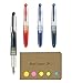 Pilot Petit1 Mini Fountain Pen, 4 Color Ink(Black/Blue/Red/Blue Black), Fine Nib, Sticky Notes Value Set