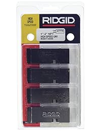 Ridgid 47770 Threading máquina Muere, para diestros alta velocidad NPT Pipe Muere con nominal Tubo Tamaño de pulgada a 2 inches universal para die Jefes