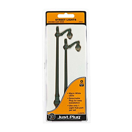 Woodland Scenics WOOJP5647 O Street Lights, Arched Cast Iron (2)