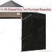 ABCCANOPY 15+Colors 10' Sun Wall for 10'x 10' Straight Leg pop up Canopy Tent, 10' Sidewall kit (1 Panel) with Truss Straps, (Black)