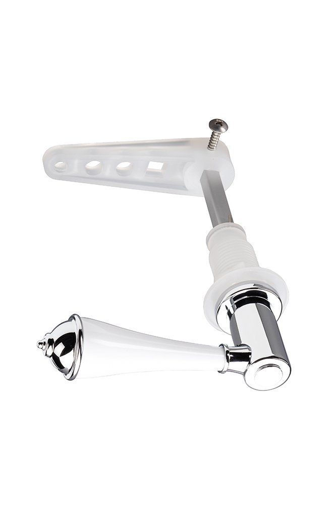 Croydex Classic Cistern Lever, Chrome/White