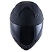 Power Gear Motorsports Motorcycle Street Bike Matt Black Full Face Helmet + Two Visors: Smoked & Clear