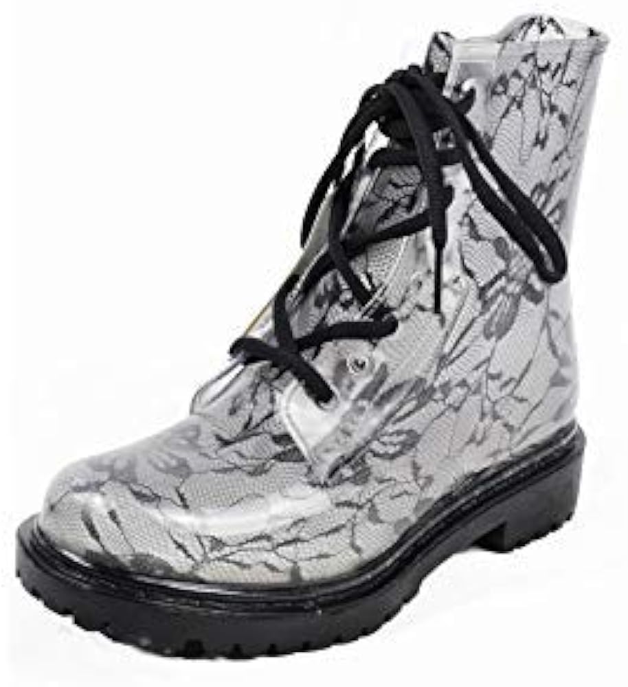 black jelly boots