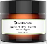 Eve Hansen Retinol Cream Anti Aging Moisturizer for Face and Neck with Vitamins A, C, E, and Organic Extracts (Camellia, Cucumber, Apple) | For Wrinkles, Fine Lines, Dark Spots Day and Night 1.75 oz