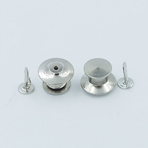 10 Pcs Locking Tie Tac Tack guard Pin Clutch Backs For Rock Biker Gold or Silver Choice