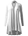 AMORE ALLFY Women's Extra Long Cardigan White XX-Large
