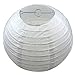 LIHAO 8 Inch White Round Paper Lanterns (10 Pack)