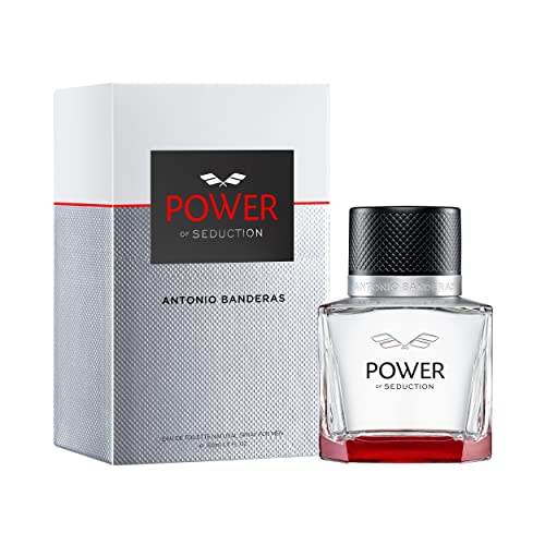 Antonio Banderas Perfumes - Power of seduction - Eau de toilette Spray for Men - Long Lasting - Masculine, Elegant and Sexy Fragance - Lavender, Apple and Woody Notes - Ideal for Day Wear - 1.7 Fl Oz