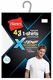 Hanes Men's 4-Pack White Tagless X-Temp Crew T-Shirts