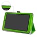 MediaPad T3 7.0 Case,Mama Mouth PU Leather Folio 2-Folding Stand Cover with Stylus Holder for Huawei MediaPad T3 7.0 Inch Tablet,Green