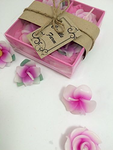 Candle Farm Relax Spa Flower Floating Aromatherapy Set of Box Handmade Candles Handcraft Gift