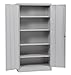 Sandusky Lee RTA7000-05 Dove Gray Steel SnapIt Storage Cabinet, 4 Adjustable Shelves, 72" Height x 36" Width x 18" Depth primary