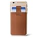 Distil Union Wally Junior | Slim, Leather Wallet and Card Holder for Smartphones, Leather Stick-On Wallet with Pull-Tab
