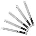 Bonsaii M8701 Retractable Utility Stainless Steel Knife, Set of 5,Portable Small Snap off Cutter, Safety for Office/Home/Arts Crafts/Hobby to Cut Paper/Cardboard/Box/Tape/Wallpaper
