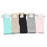 Jelinda Kids Girl's Leg Warmer Lace Button Boot Cuffs Toppers Stockings Socks Gifts for Children