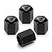 Pontiac Trans Am Black Logo Black Tire Stem Valve Caps