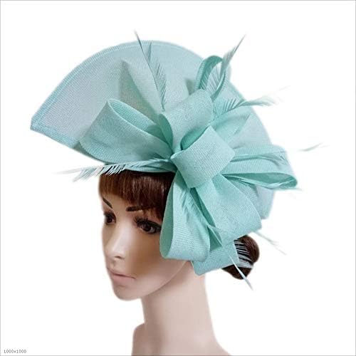 teal hats and fascinators