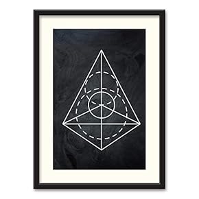 NWT Black Paper Framed Canvas Wall Art for...