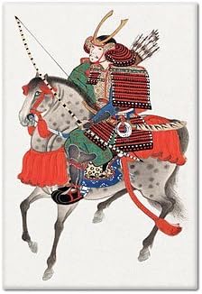 Samurai on Horseback Yabusame Fridge Magnet