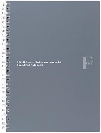Kyokuto FOBCOOP PTA03K Ring Notebook, A-Ruled, B5, Black