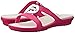 crocs Women's Sanrah Circle Bow W Dress Sandal, Raspberry/Oyster, 7 B(M) US