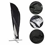 Fellie Cover Patio Offset Umbrella Cover, Durable Outdoor Cantilevered Umbrella Cover Waterproof with Zip - 104" High x 39" Diameter