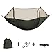 Enjoydeal Portable High Strength Parachute Fabric Hammock Hanging Bed with Mosquito Net for Outdoor Camping Travel (Army Green)