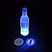 Glowseen LED Glow Wine Bottle Light Sticker Glorifier Bottle Coaster -Blue(6-Pack)