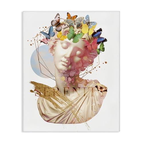 Stupell Industries Serenity Statue Collage Canvas Wall Art, design by Susan Arn…