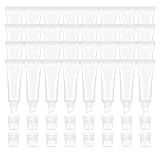 Vumdua 100 Pcs 10ml Lip Gloss Tubes, Empty Clear