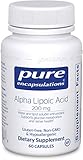 Pure Encapsulations - Alpha Lipoic Acid 200 mg. - Hypoallergenic Water- and Lipid-Soluble Antioxidant Supplement - 60 Capsules
