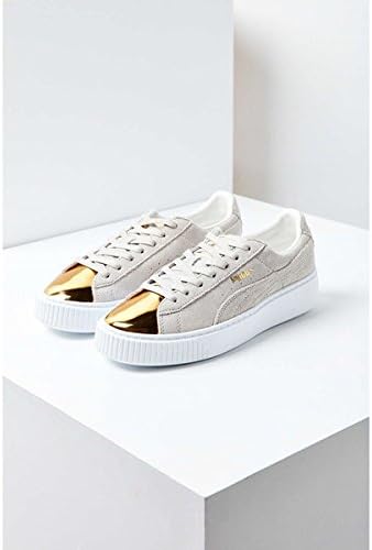 puma suede platform gold toe