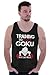 Training to Beat Goku Super Nerdy Ninja Tank Top Black