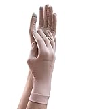 Tommie Copper Women's Recovery full finger gloves, Nude, Medium