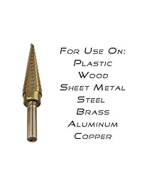 Brocas de metal ABN Step Bit Brocas de metal Brocas de metal para acero   SAE Titanium Step Broca de acero de alta velocidad HSS Cono Broca