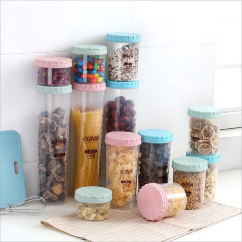 2018 Plastic Food Cereal Grain Bean Rice Storage Box Container Cases 300 1800ml - Storage Bottles Jars