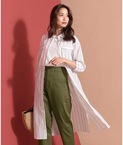 Amazon エニィスィス Any Sis 2way ストライプ シャツワンピース ライトグレー系1 2 ワンピース チュニック 通販