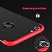 Samhe for iPhone 8 Case, 3 in 1 Ultra-Thin Shockproof Hard Cover 360 Degree Protection for Apple iPhone 8 (Black)