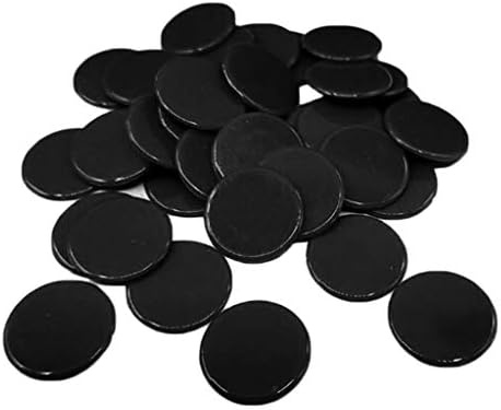 Dailymall 約100枚入り ポーカーチップ カジノチップ 家族ゲーム パーティー クラブ 2mm 全5色 黒 X サービス ゲーム小物 19