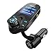 Bluetooth FM Transmitter, LDesign Universal Wireless Radio Transmitter Car Kit with AUX Input | 1.44 Inch Display | TF Card Reading | 4Mode HD Music Play | Hands-Free Call &USB Charge for Audio Player